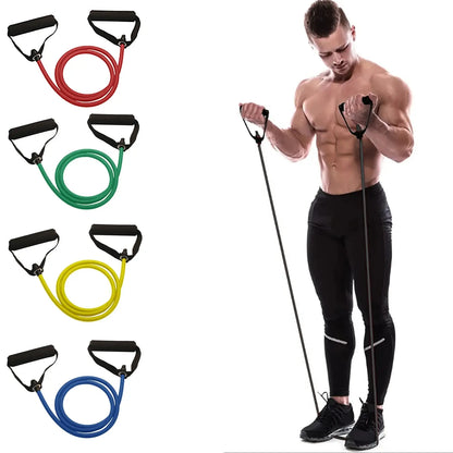 Resistance Bands With Handles, Exercise Bands, Workout Bands With Handles  Strength Training Equipment At Home
