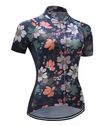 Women Cycling Jersey Tops Summer Racing Short Sleeve MTB Bike Jersey Shirt
