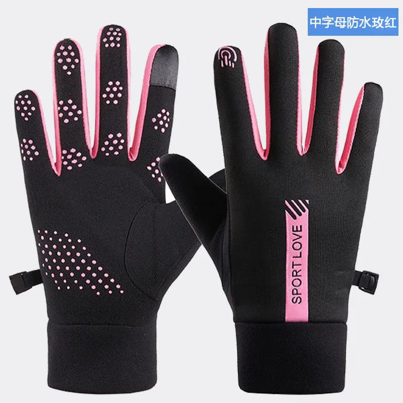 Winter Gloves Women Cycling Bike Thermal Fleece Cold Resistance Wind Waterproof