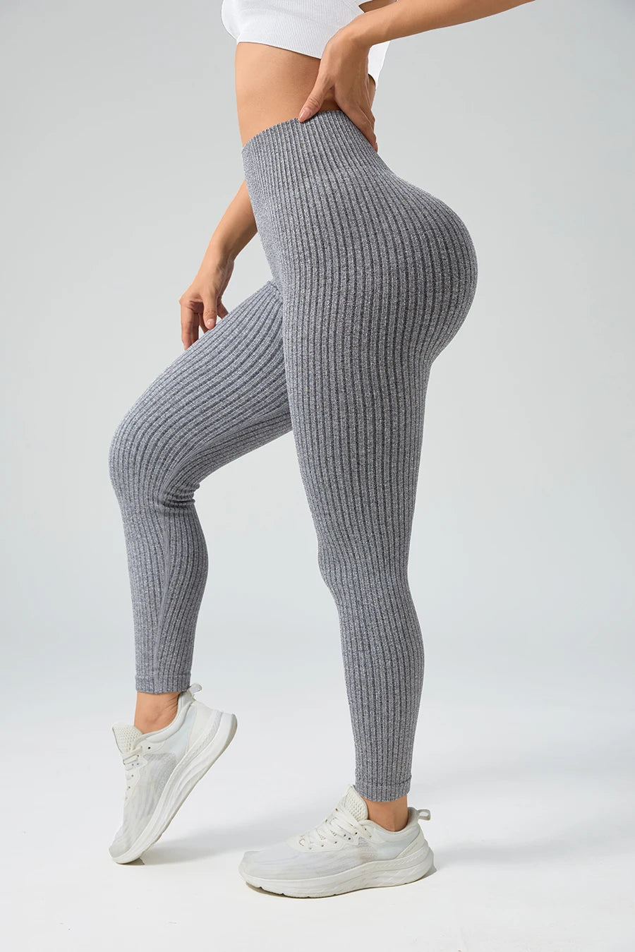 Women Sports Leggings Seamless Yoga Pants w/Tummy Control