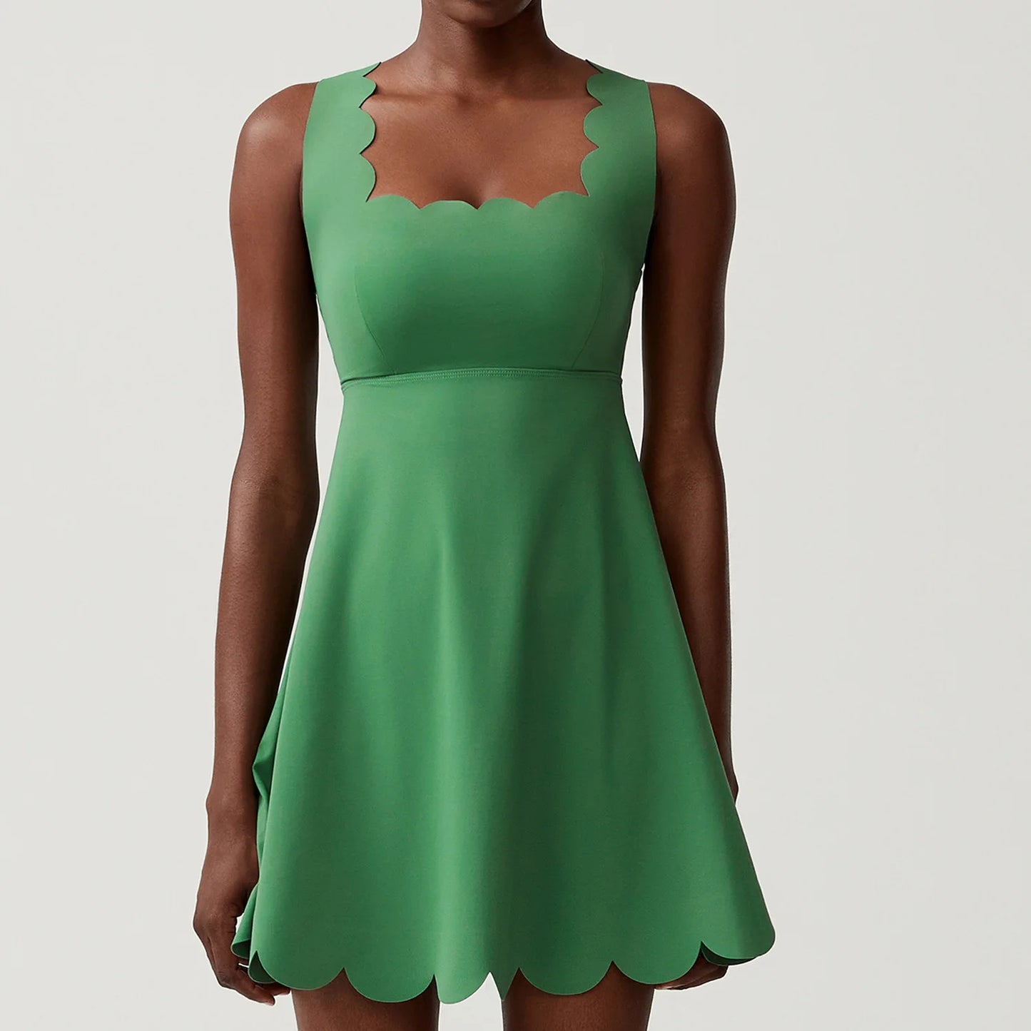 Women Tennis Yoga Dress Solid Color Stretchy Soft  Breathable Golf Short Sportswear