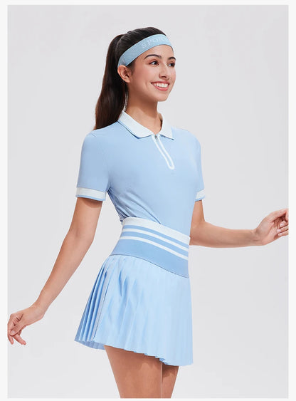 Women Short Sleeve Golf Wear Fashion Lady Top Sports Tennis T Shirts