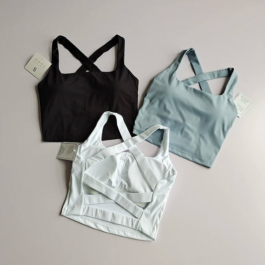 Seamless Sports Bra Sexy Yoga Fitness  Push-Up Bra