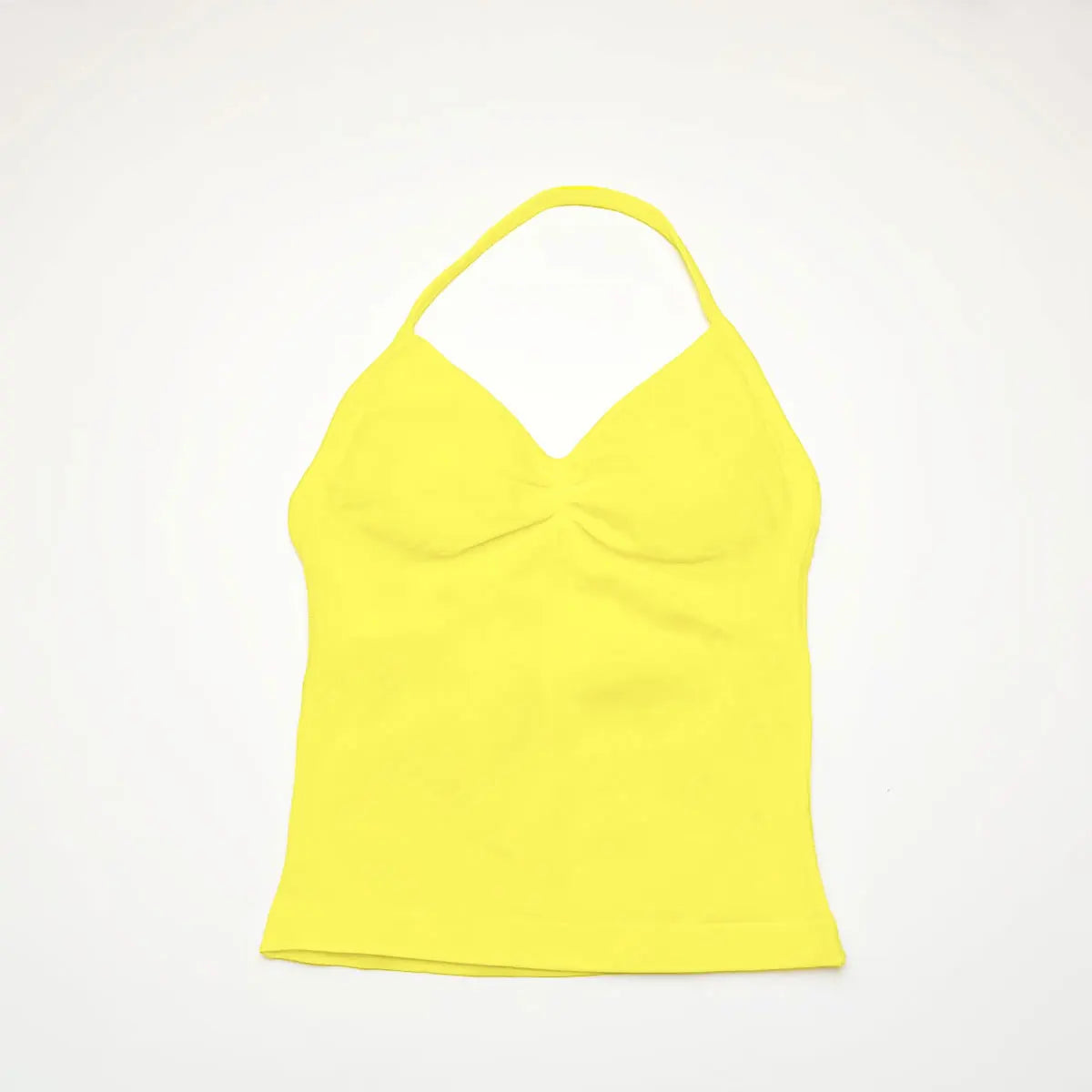 Longline Strappy Top Sports Fitness Tank Top Gym Beautiful Open Back Bra Halter