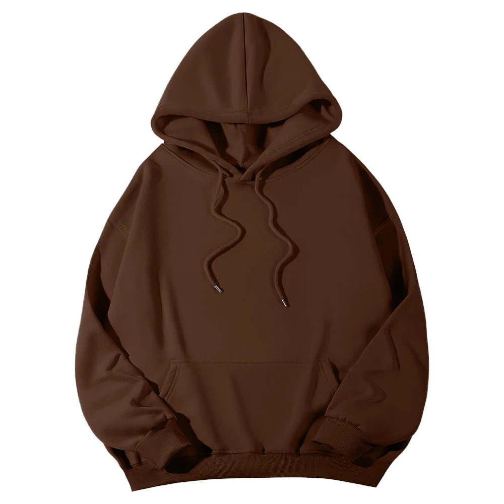 Women's Hoodies Casual Hoodie 2026 Solid Color Hoodies Oversize  Sweatshirt
