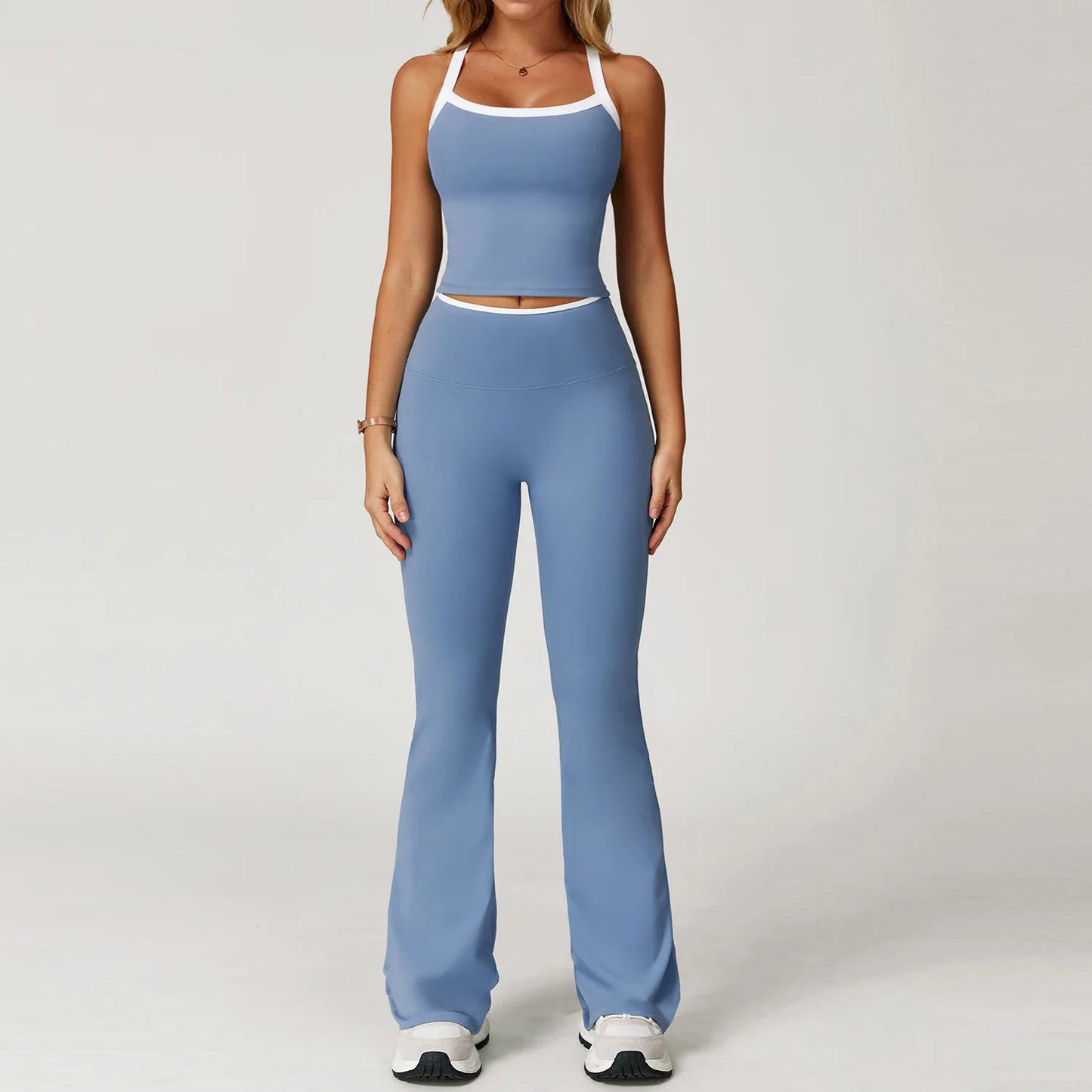 Yoga Set for Women Tight-fitting Gym Outfit Sportswear Yoga Vest Running Shorts Fitness Clothes