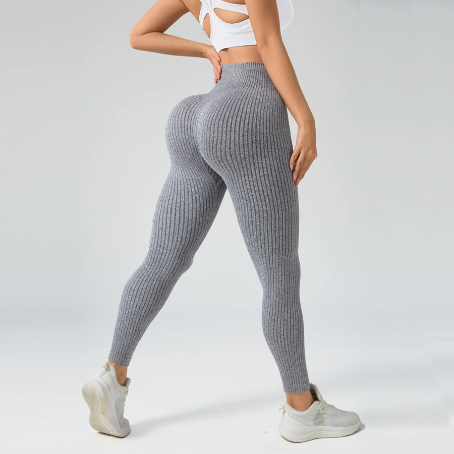 Women Sports Leggings Seamless Yoga Pants w/Tummy Control