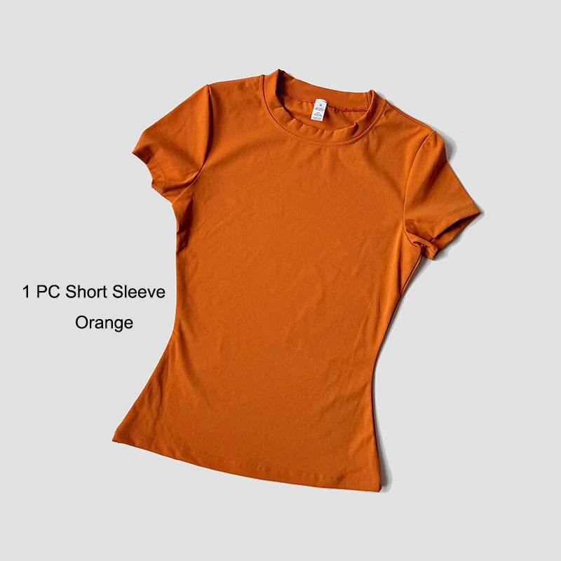 Sports Sets Fitness Hip-lifting Tight Top Short Sleeve