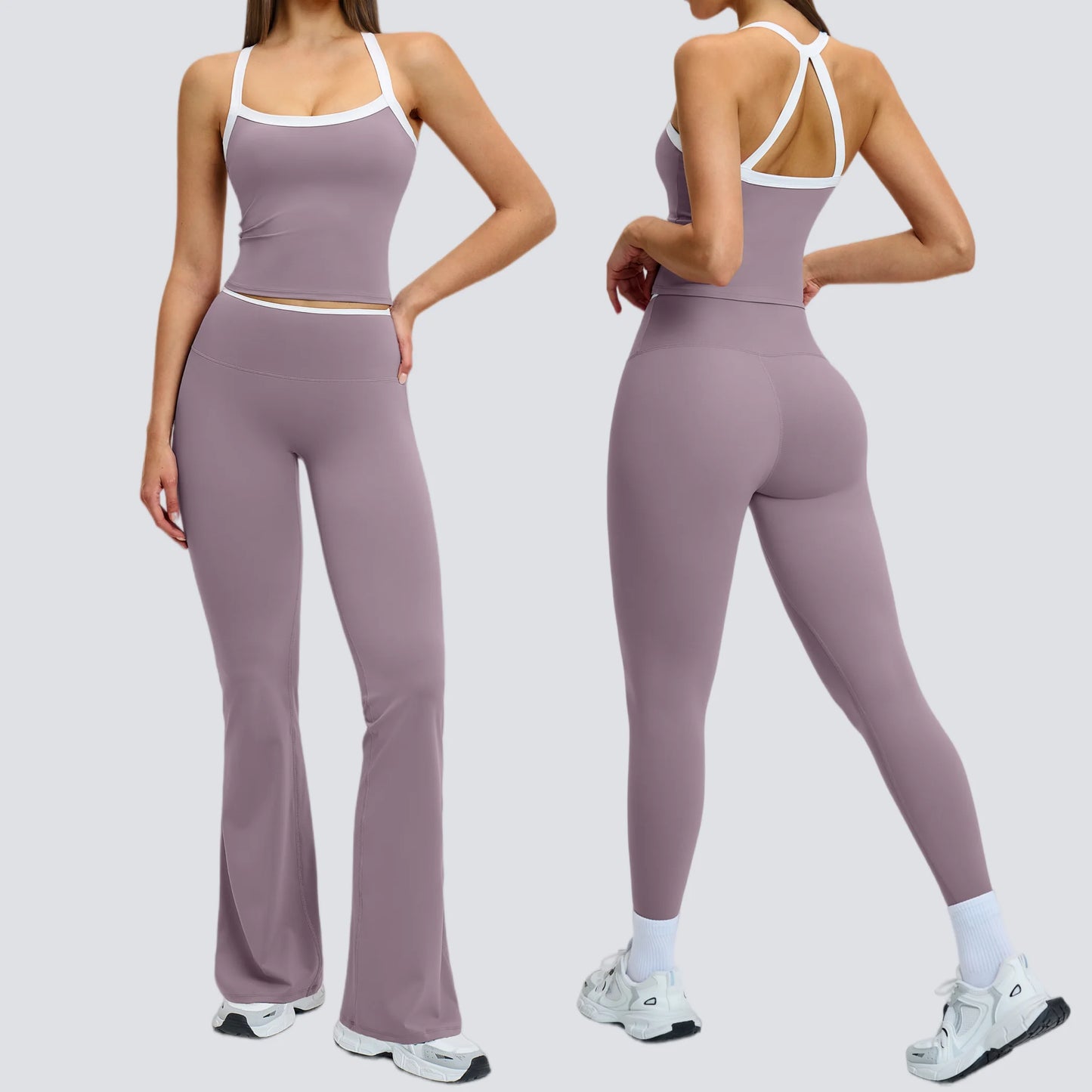 Yoga Set for Women Tight-fitting Gym Outfit Sportswear Yoga Vest Running Shorts Fitness Clothes