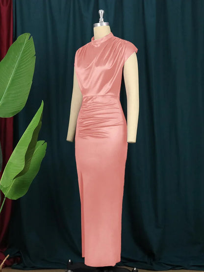 women's casual dresses draped fashion Woman clothes long prom female evening dresses elegant party dresses