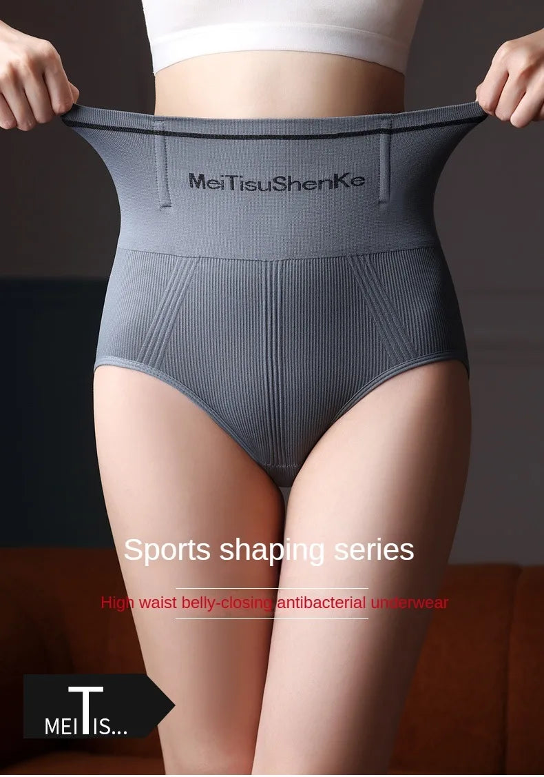 3PCS/set Briefs High Waist Underwear Women Butt Lift Sexy Comfortable Panties Tighten the Abdomen Underpanties Large Size Woman