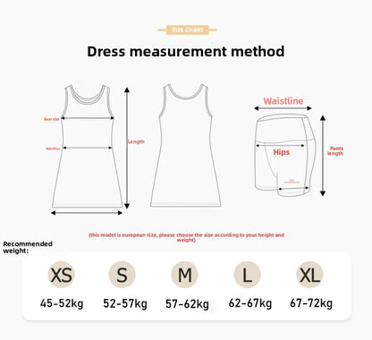 Golf wear Women Tennis dress with shorts  badminton sportswear Sports mountaineering wear blue