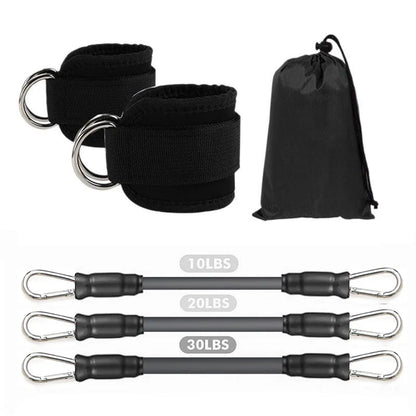 Ankle Straps Resistance Bands Set , Ankle Weight Yoga Elastic Fitness Band
