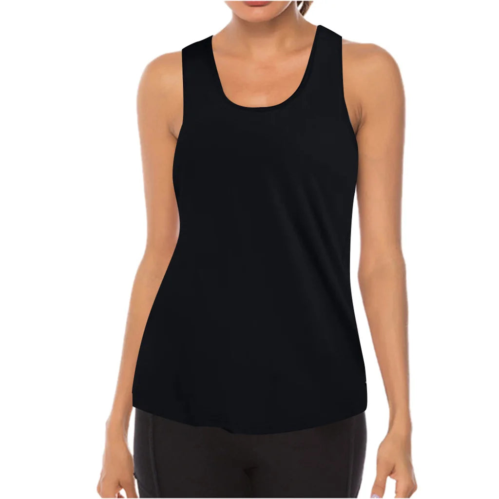 Yoga Sexy Tank Tops Breathable Sleeveless T-shirt Gym Fitness