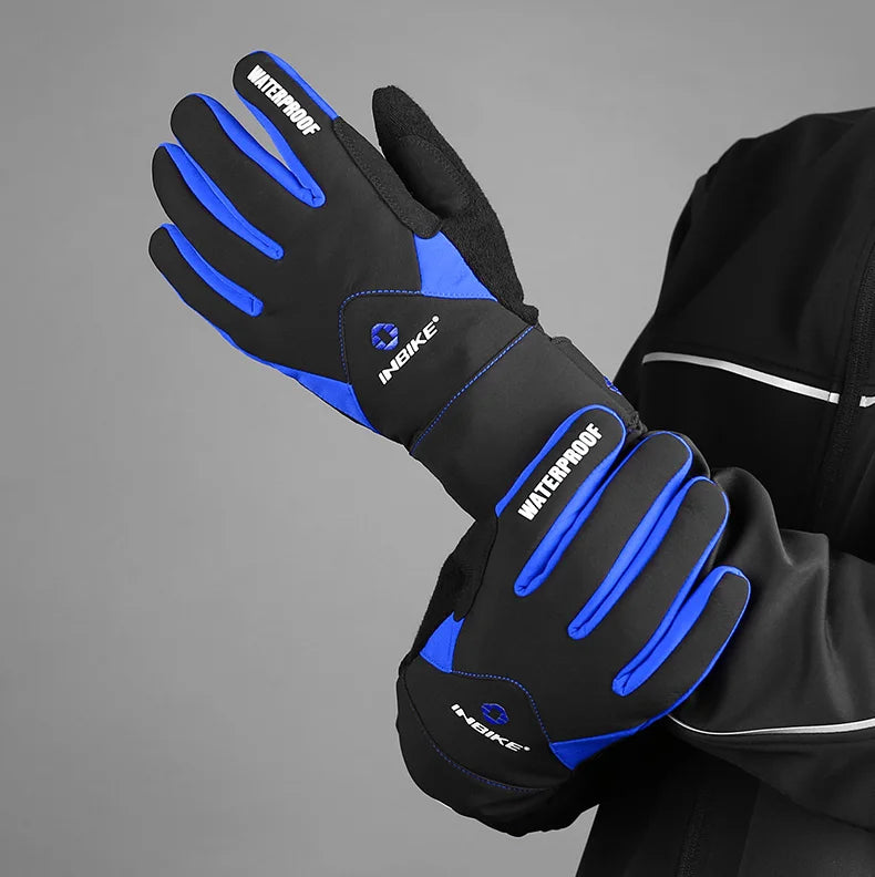 Winter Cycling Gloves for Women Warm Fleece Biking Glove for Riding Waterproof Touchscreen Accessories