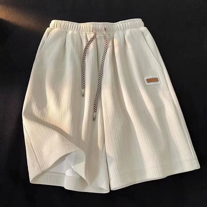 silk Shorts Breathable comfortable Quick drrying Knee length Loose casual Pants