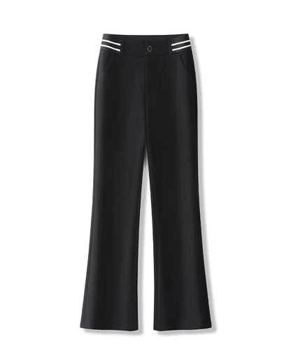 Golf Pants  Bell Bot High Waist Slim Fit Elastic Micro Flared Versatile Slimming Suit Pants