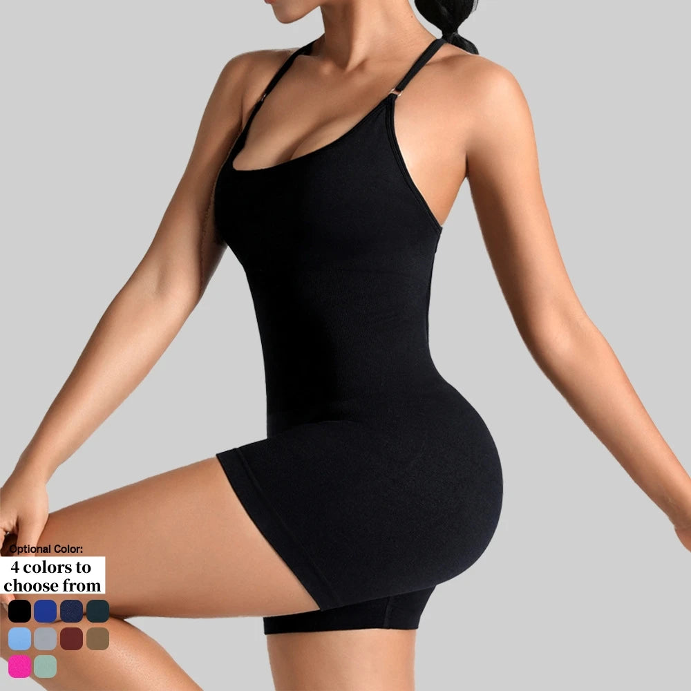 Yoga Sets Gym Jumpsuits Sports Overalls Active Wear Fitness Clothing Workout Clothes for Short Outfits