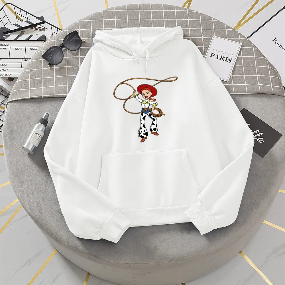 Toy Story Graphic Cute Loose Fit Sweatshirt Harajuku Female Winter Fleece Hoodies