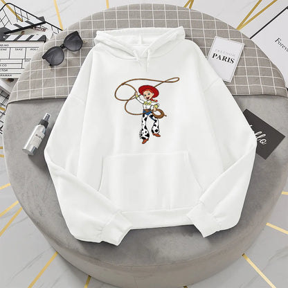 Toy Story Graphic Cute Loose Fit Sweatshirt Harajuku Female Winter Fleece Hoodies