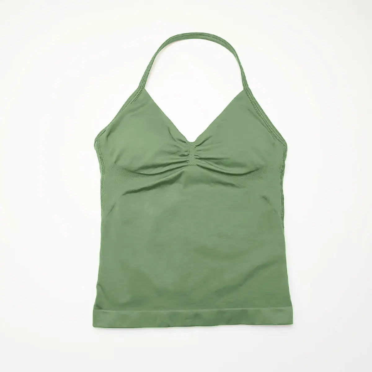 Longline Strappy Top Sports Fitness Tank Top Gym Beautiful Open Back Bra Halter