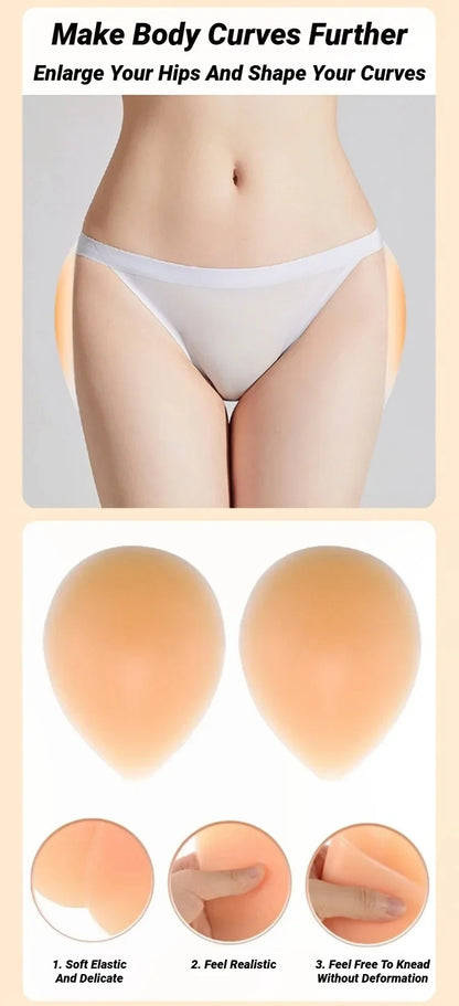 Silicone Butt Pads Adhesive Buttock Enhancer For Women Reusable Sticky Hip Lift Padded Realistic Dip Filler Shapewear Sticker