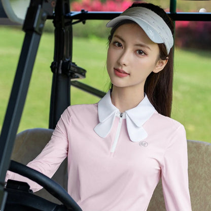 PGM Golf Women Long Sleeve T-shirt Breathable POLO Shirts Top Sportswear
