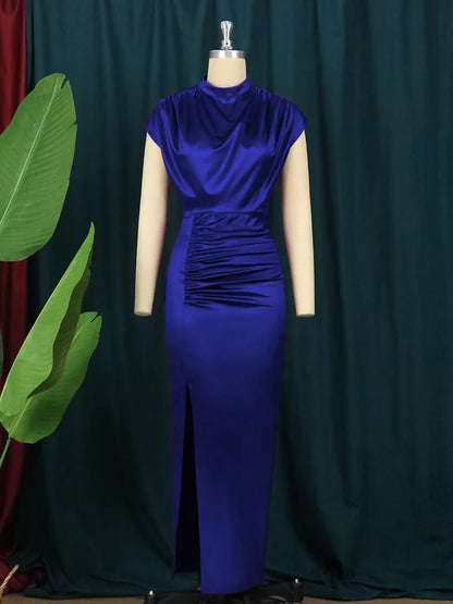women's casual dresses draped fashion Woman clothes long prom female evening dresses elegant party dresses