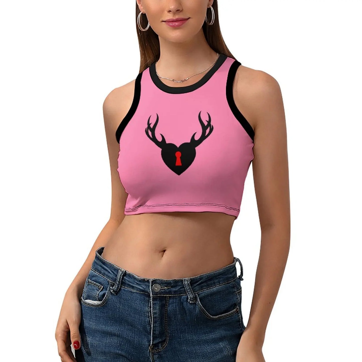 Sports Crop Tank Tops for Women Cropped Racerback  Sleeveless Gym Shirts
