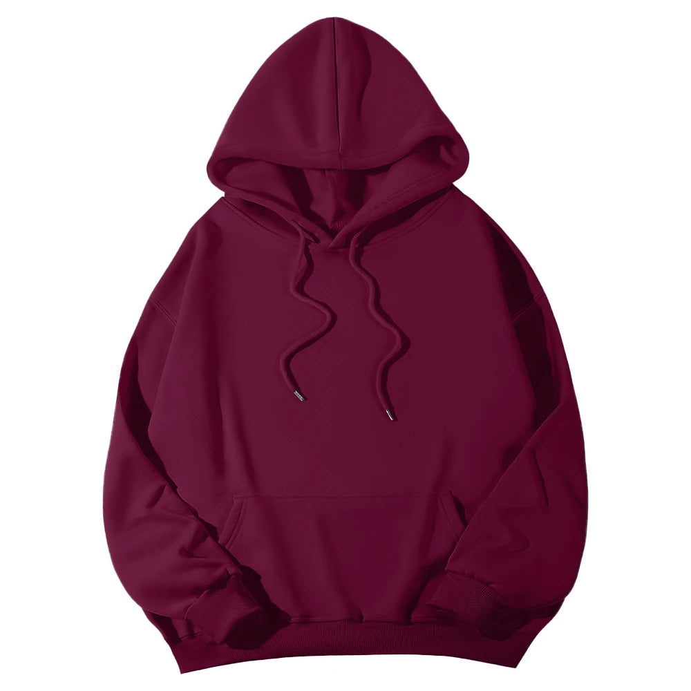 Women's Hoodies Casual Hoodie 2026 Solid Color Hoodies Oversize  Sweatshirt