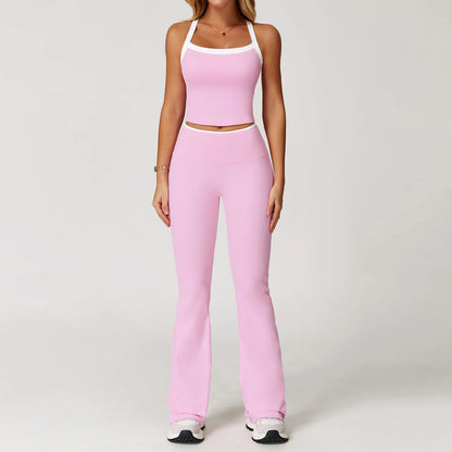 Yoga Set for Women Tight-fitting Gym Outfit Sportswear Yoga Vest Running Shorts Fitness Clothes