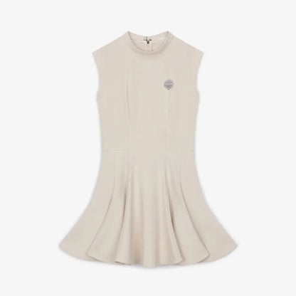 Women Golf Dress Summer Sleeveless Black Sports Dresses Outdoor Slim Fit Sexy Beige Black Outfit Women Clothing