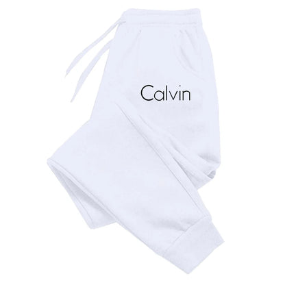 Casual Printed Sports Running Trousers  Drawstring Solid Sweatpants Unisex Gym Wear