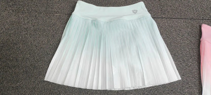Golf Mini Skirt High Waist Pleated Tennis Sport Skirt Pocket  Fitness Casual Skorts