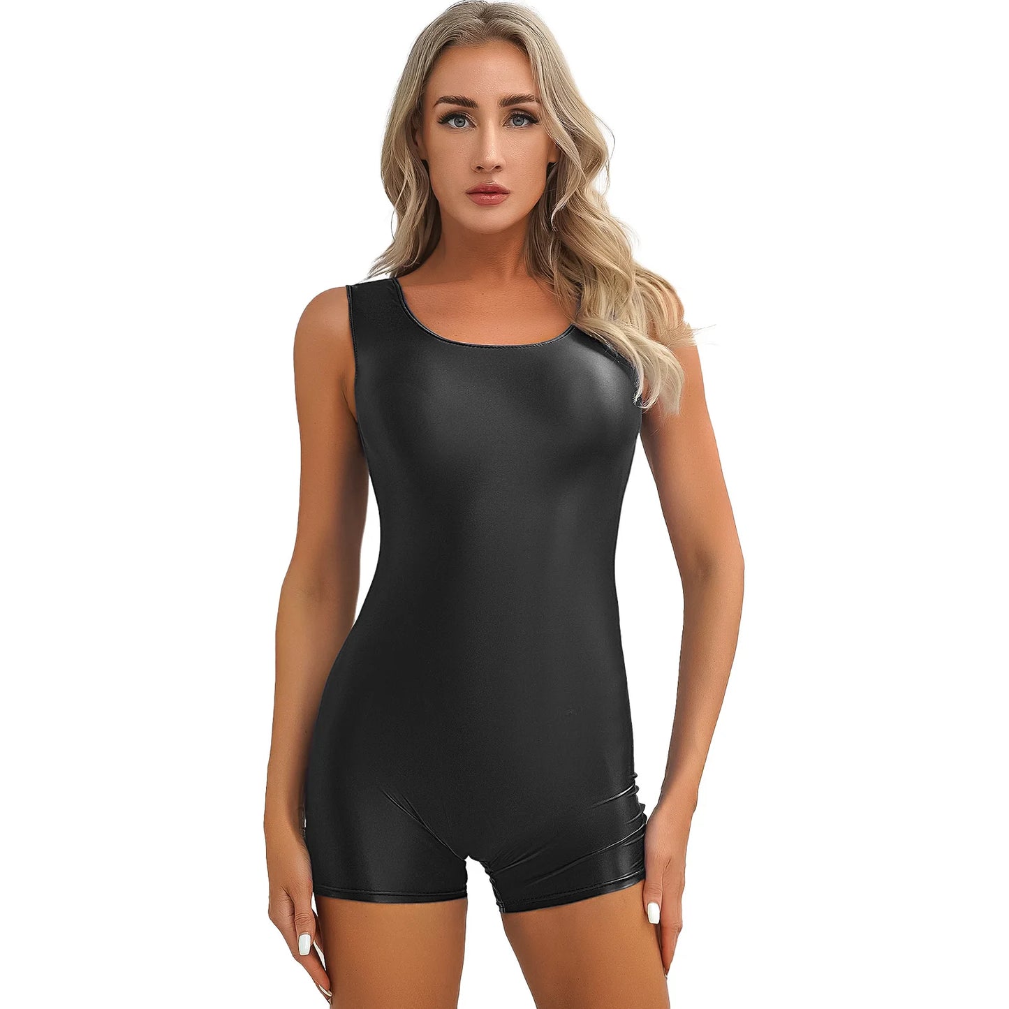 Yoga Sport Boyleg Bodysuit Pilates Aerobics Dance Leotard Gym Bodybuilding Workout Playwear
