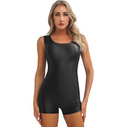 Yoga Sport Boyleg Bodysuit Pilates Aerobics Dance Leotard Gym Bodybuilding Workout Playwear