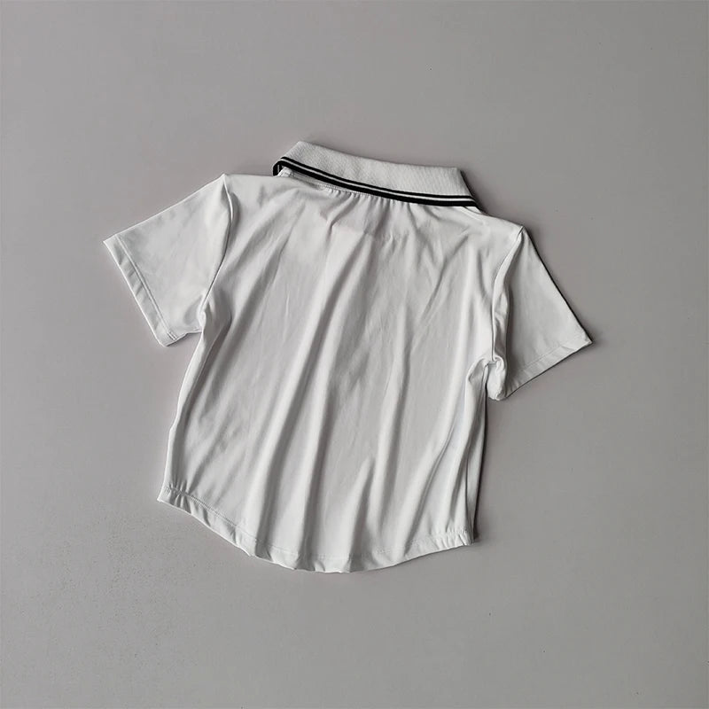 Tennis Suit Sports Tops Short POLO Shirt Quick-drying Breathable Short-sleeved Fitness Suit Skirts and Pants