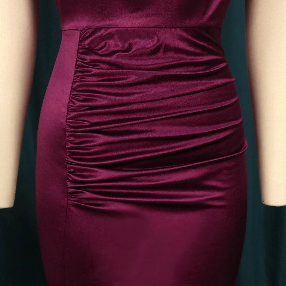 women's casual dresses draped fashion Woman clothes long prom female evening dresses elegant party dresses