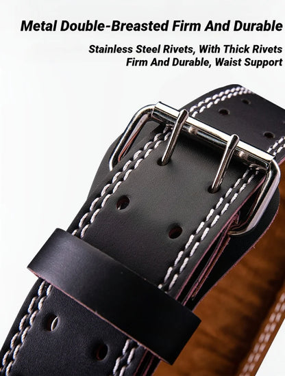 PU Leather Professional Waist Support Sports Safety Belt Protection Hard Pull Weightlifting Equipment