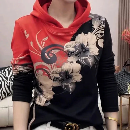 Hooded Sweatshirt New In Slim Cold Hoodies Warm Woman Tops Thick