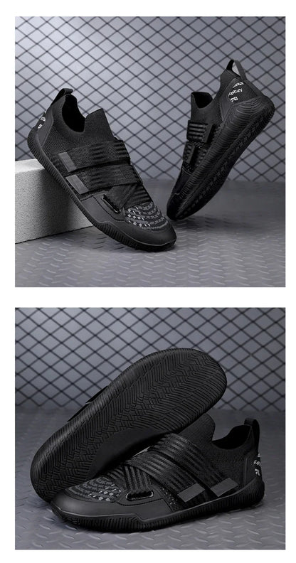 Training Lightweight Sneakers Unisex Weightlifting Hook and Loop Squat Shoes