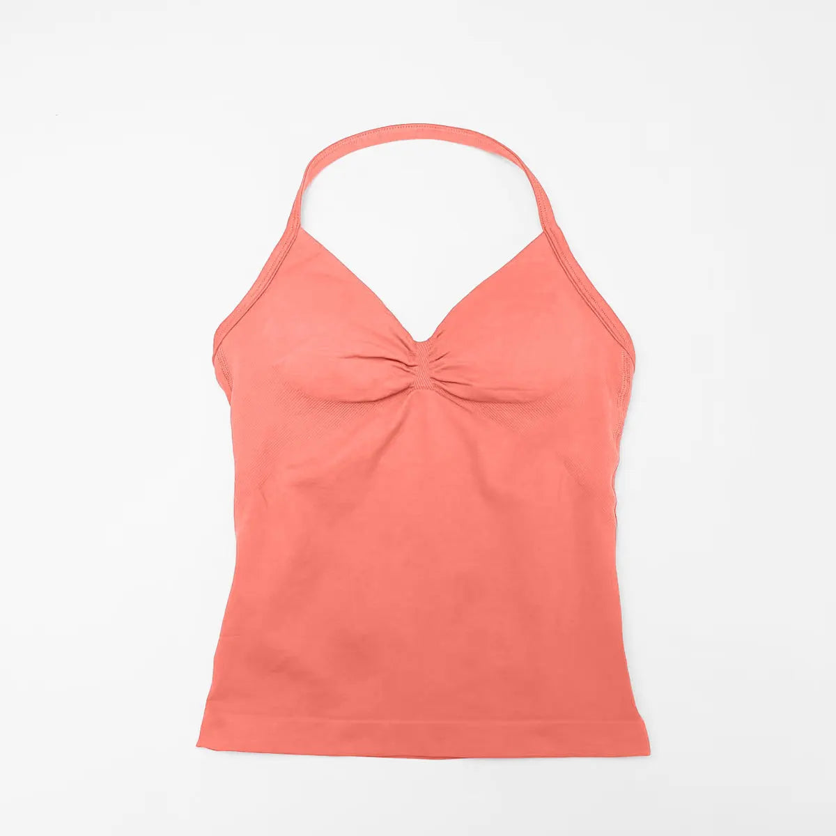 Longline Strappy Top Sports Fitness Tank Top Gym Beautiful Open Back Bra Halter