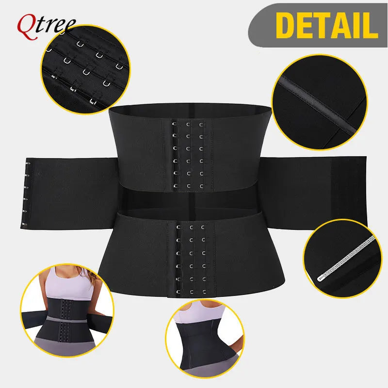 Upgraded Waist Tummy Control Shapewear Girdle Abdomen Slim Compression Belt Body Shaper