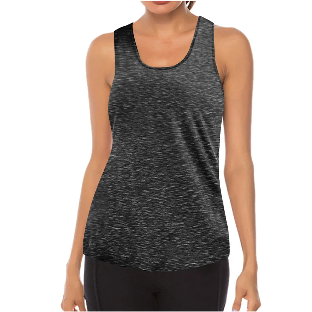 Yoga Sexy Tank Tops Breathable Sleeveless T-shirt Gym Fitness