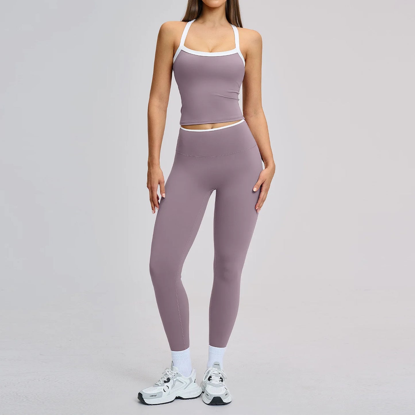 Yoga Set for Women Tight-fitting Gym Outfit Sportswear Yoga Vest Running Shorts Fitness Clothes