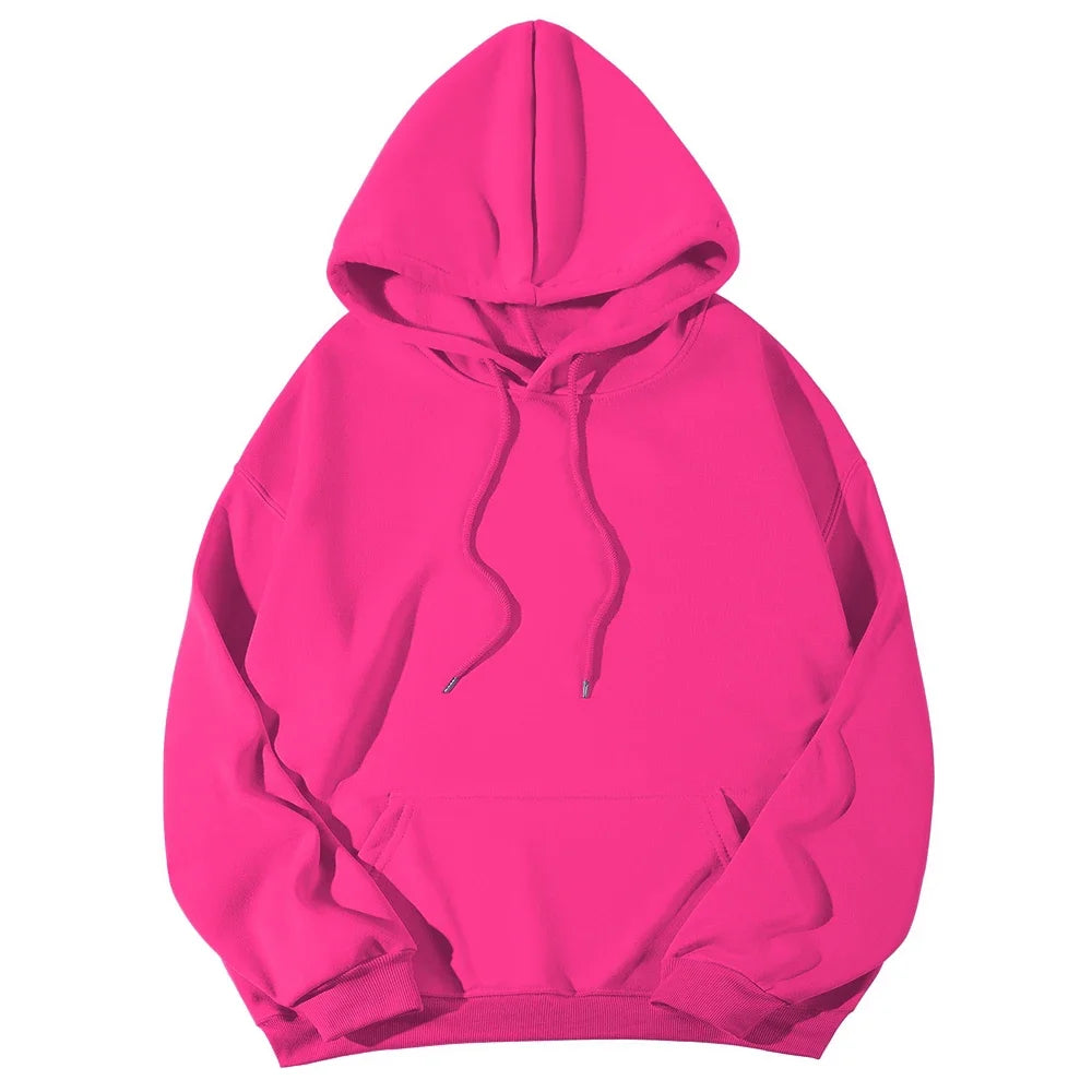 Women's Hoodies Casual Hoodie 2026 Solid Color Hoodies Oversize  Sweatshirt