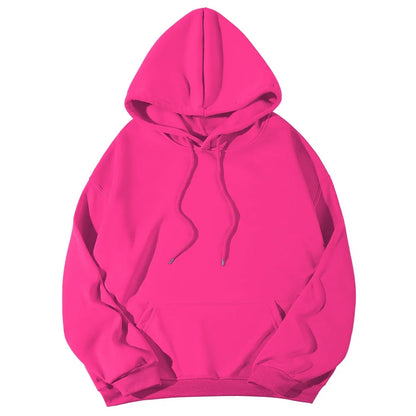 Women's Hoodies Casual Hoodie 2026 Solid Color Hoodies Oversize  Sweatshirt
