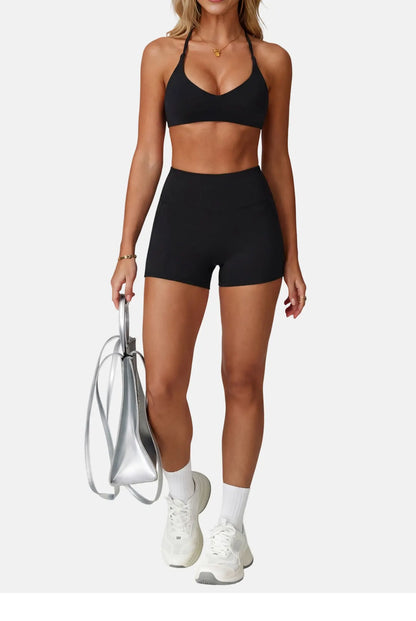 Sports Bra High Impact Support Women Gym Underwear Push-up Back Cross Yoga Crop Top Running Workout Fitness Pilates Solid Color