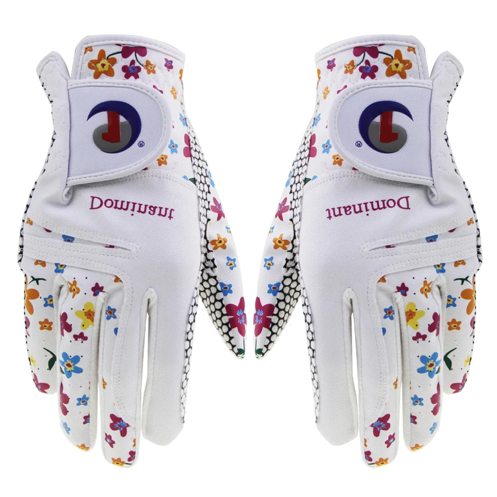 1Pair Golf Gloves  Leather Soft  Durable Gloves Anti-skid Breathable Sports Gloves
