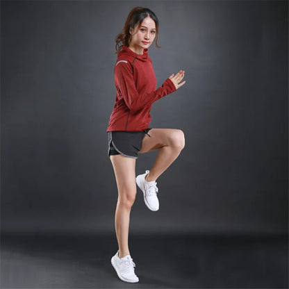 Women's Jacket Hoodies Long Sleeve T-shirts Quick Dry Breathable Sports T Shirt